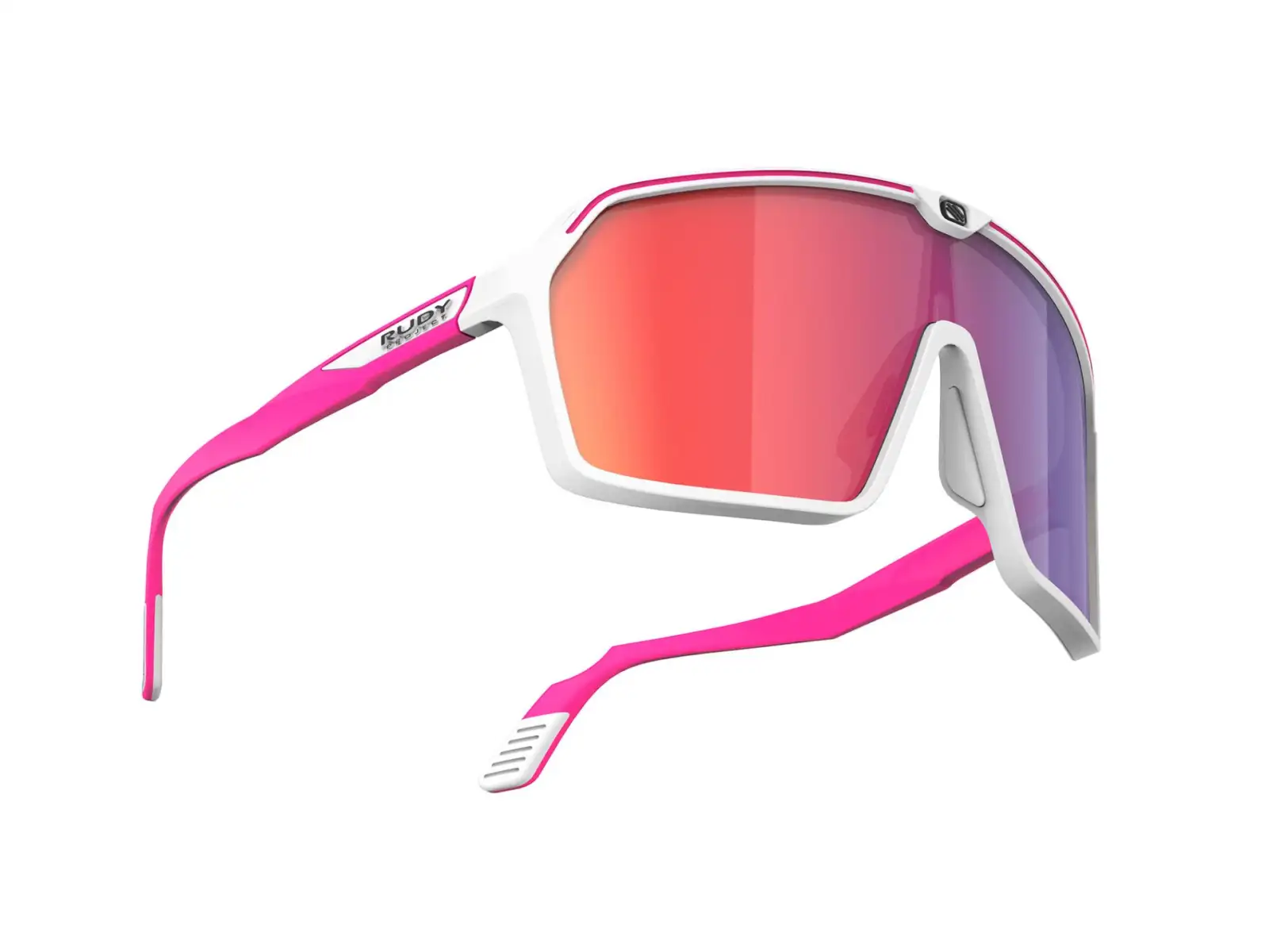 Rudy Project Spinshield okulary przeciwsłoneczne White-Pink fluo/Multilaser Red
