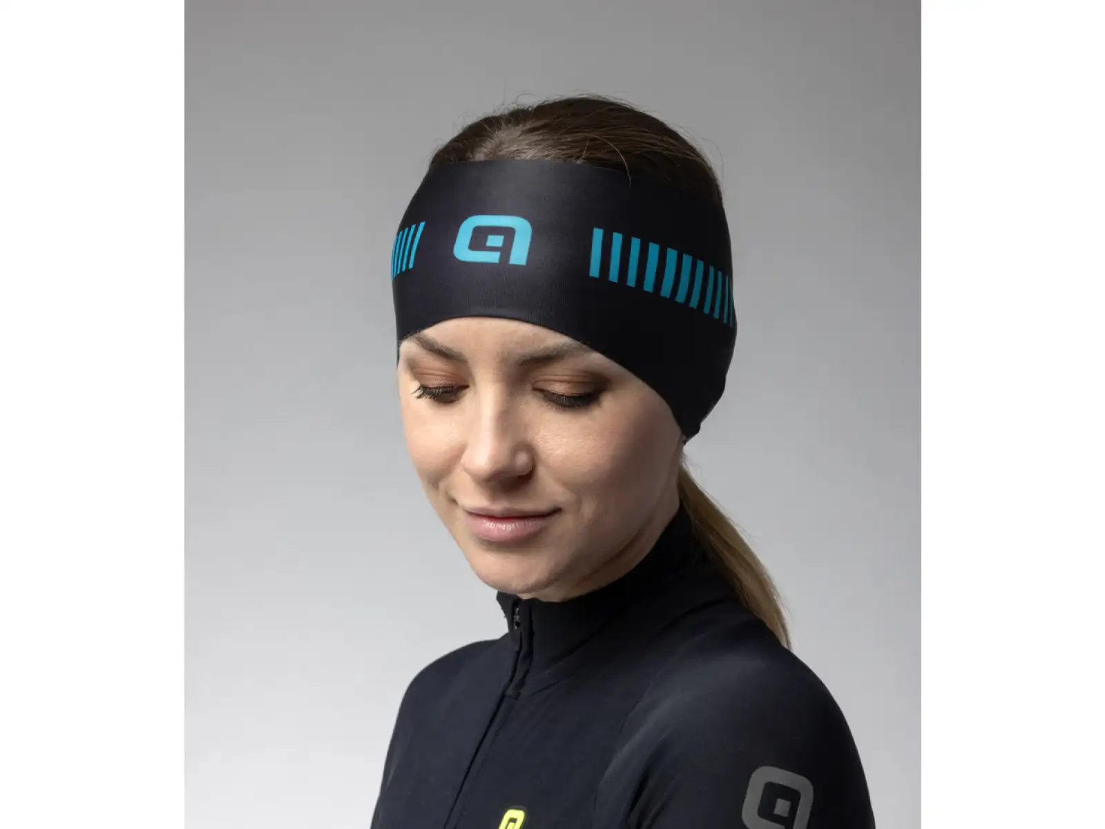 Alé Strada opaska Black/Turquoise