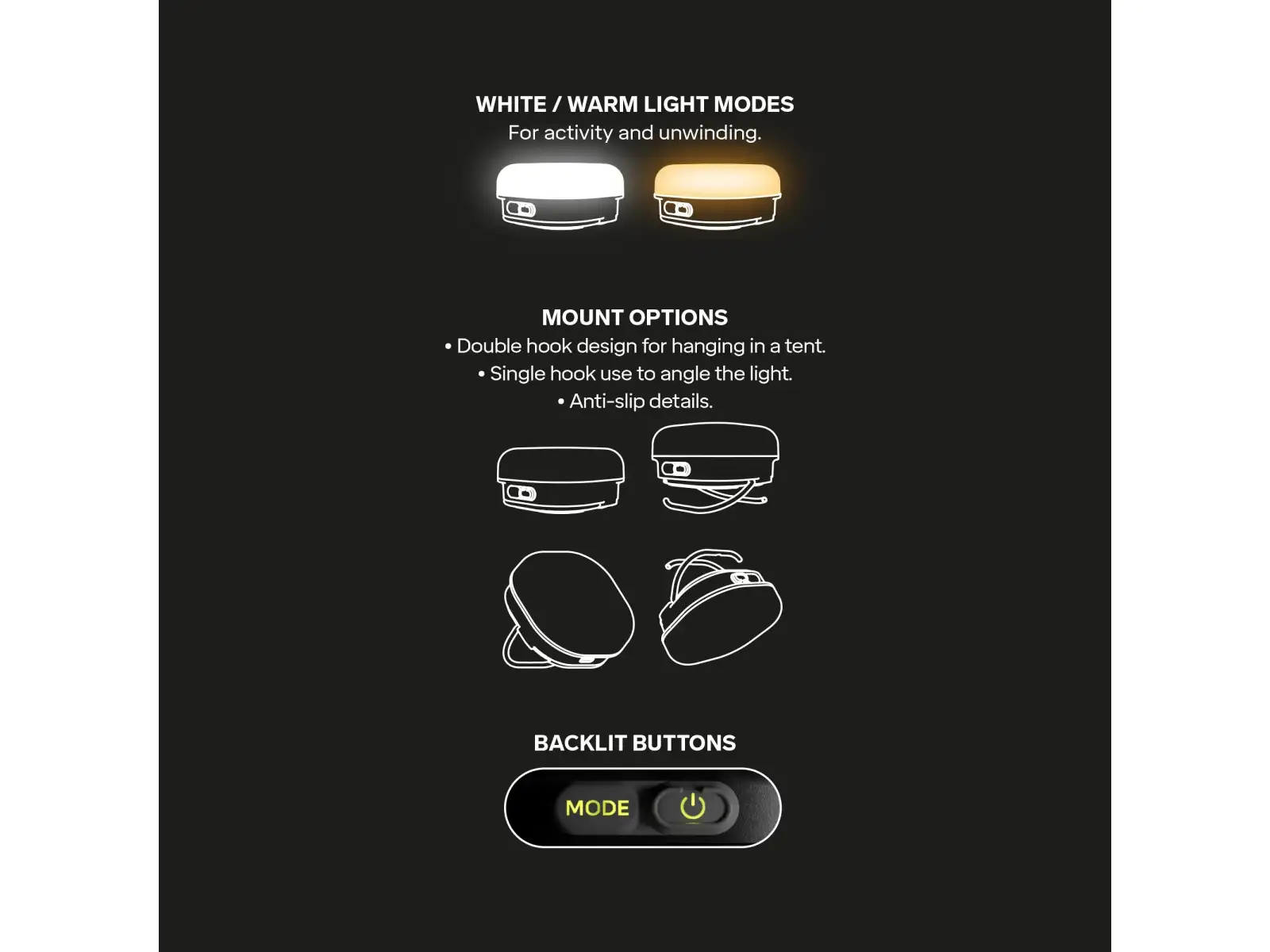 Silva Glow Recharge kompaktowa latarka Yellow