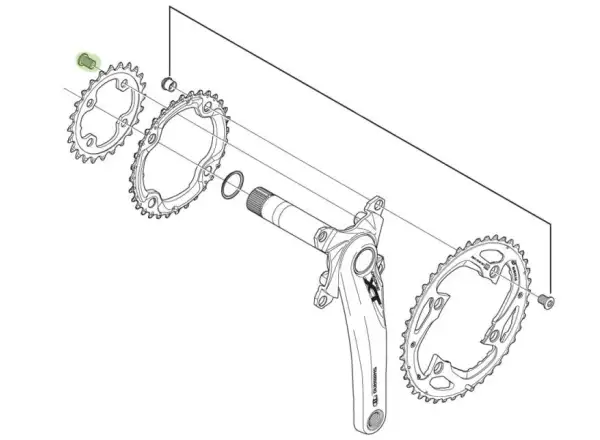 Śruby do tarczy Shimano 4 szt - Y1MM98100