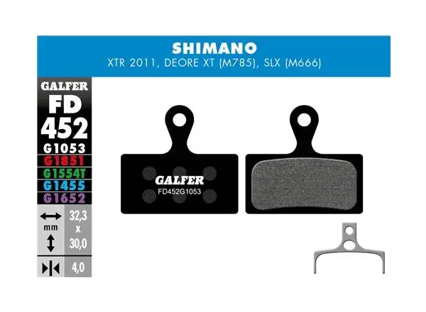 Galfer FD452 Standard G1053 klocki hamulcowe do Shimano