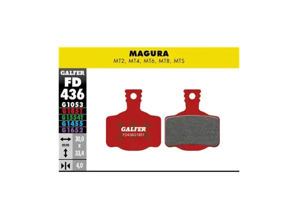 Galfer FD436 Advanced klocki hamulcowe do Magura MT2, MT4, MT4, MT6, MT8, MTS
