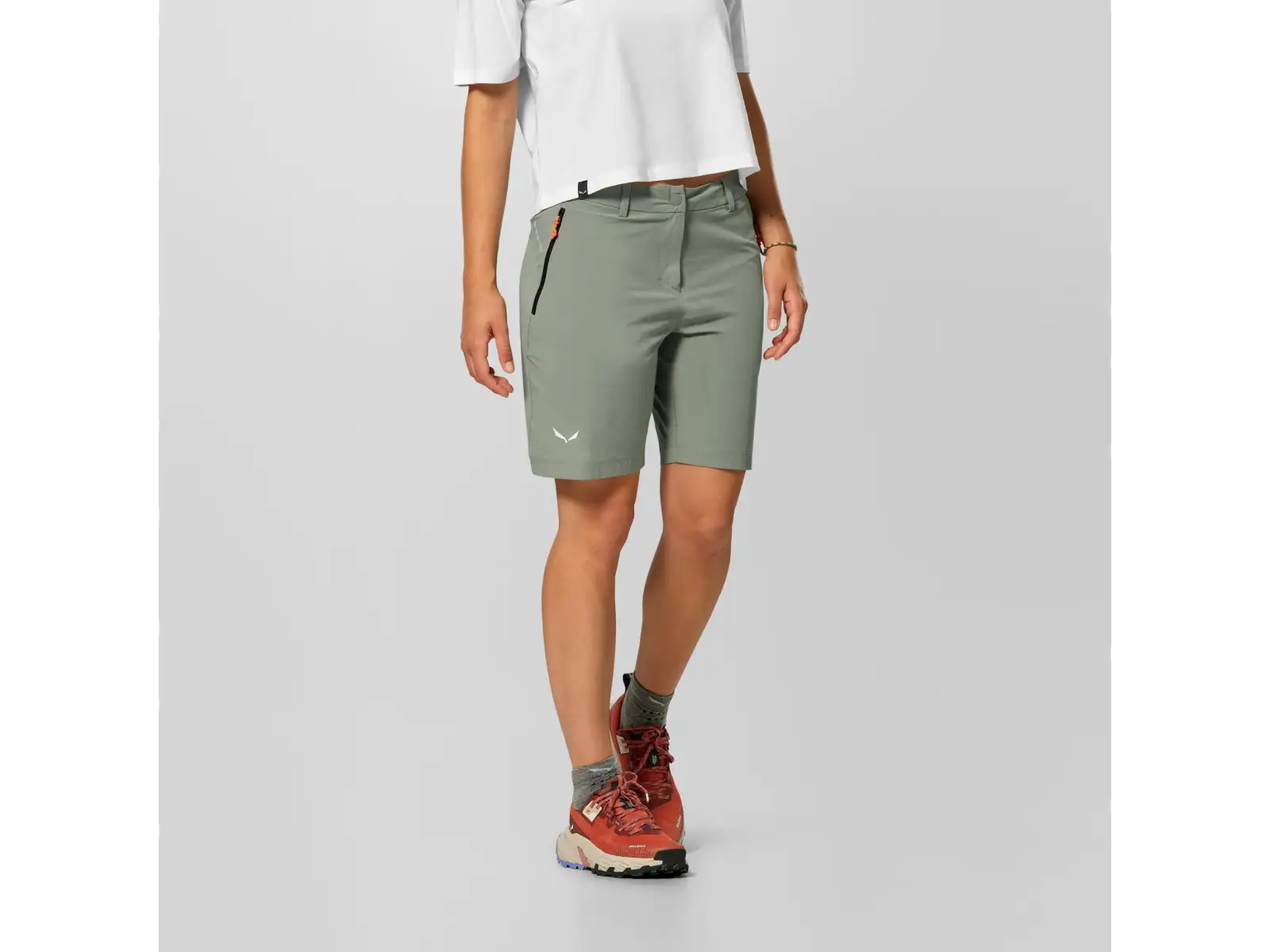 Salewa Puez Talvena damskie spodenki Faded green