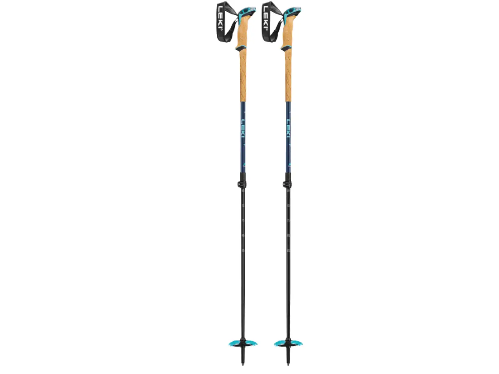 Leki Bernina Lite 2 damskie kije skitourowe Denim blue/Midnight blue/Mint