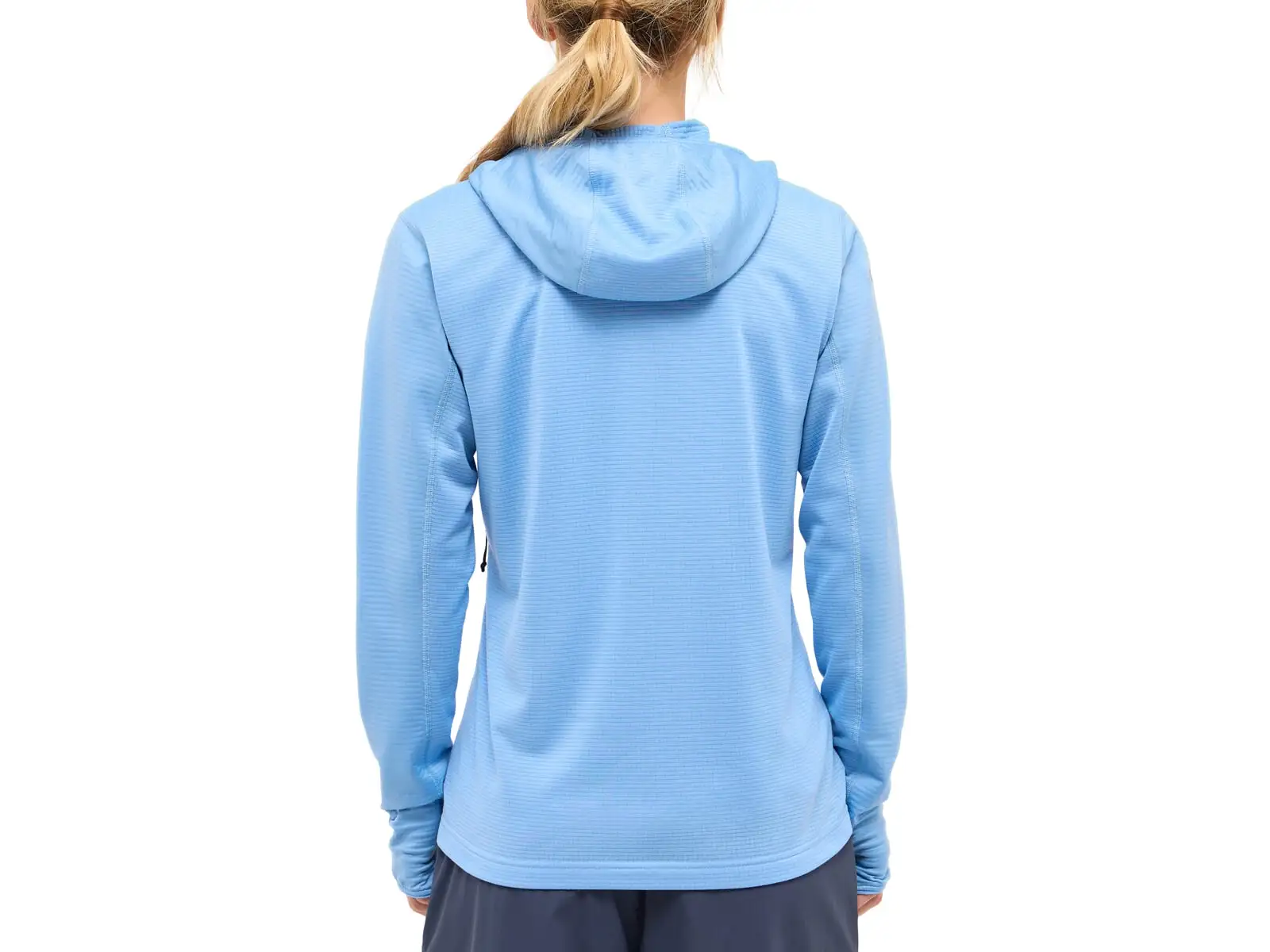 Haglöfs L.I.M Mid Multi Hood damska bluza z kapturem jasno niebieska