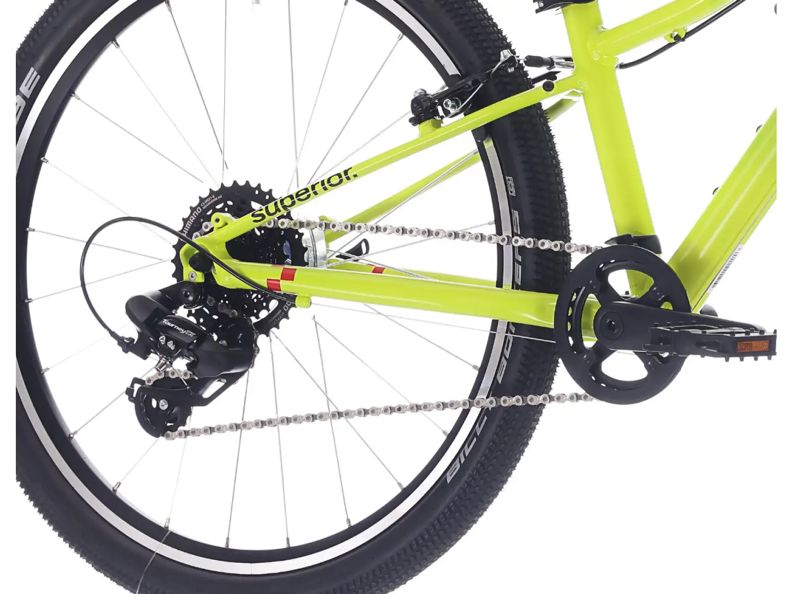 Superior RACER 24 rower dziecięcy Matte Radioactive Yellow