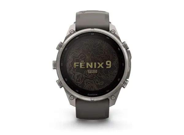 Garmin Fénix 9 Pro inReach Solar 47 mm Tytan Pebble Gray/Silver Gray