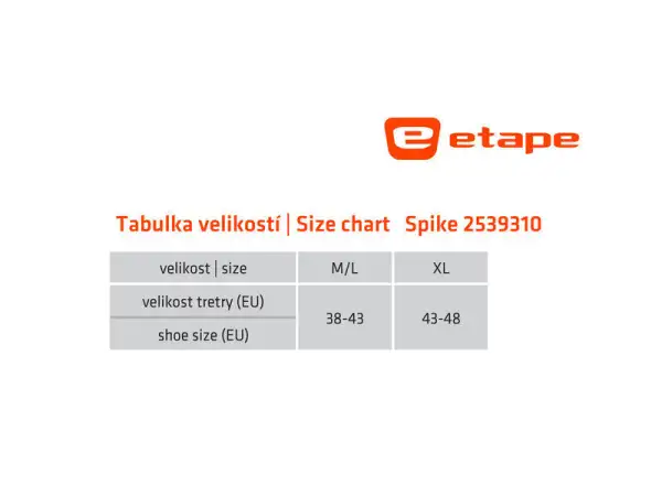 Etape Spike ochraniacze na buty czarna