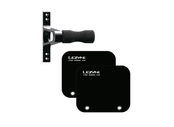 Lezyne CNC Alloy Wheel Hook wieszak ścienny na rower black