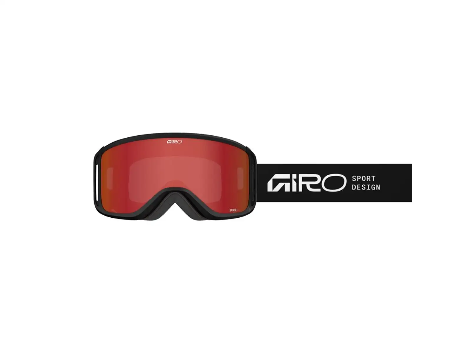 Giro Sagen gogle narciarskie Black Stacked/Amber Scarlet/Yellow (2szyby)