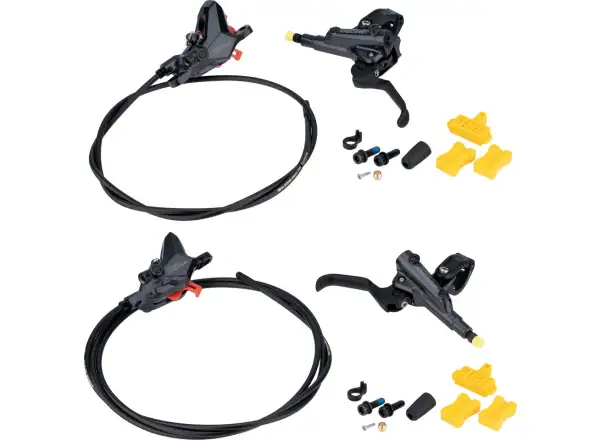 Shimano Deore BR-M6100 + BL-M6100 hamulec tarczowy zestaw przedni + tylny, polimer, J-kit