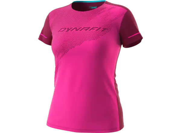 Dynafit Alpine damska koszulka z krótkim rękawem Pink Glo