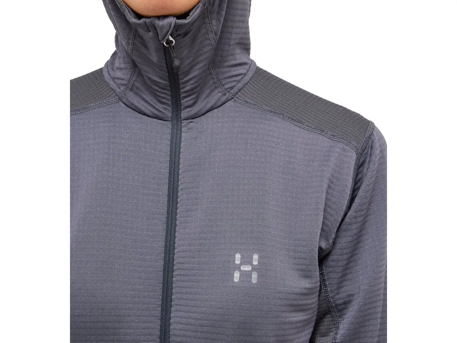 Haglöfs L.I.M Mid Multi Hood damska bluza z kapturem ciemnoszara
