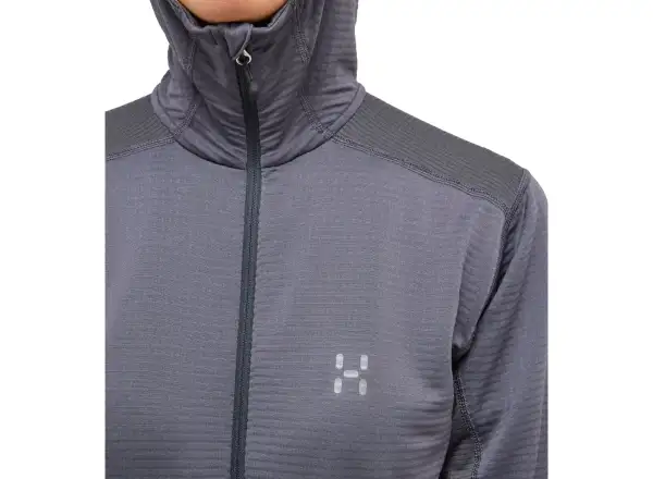 Haglöfs L.I.M Mid Multi Hood damska bluza z kapturem ciemnoszara