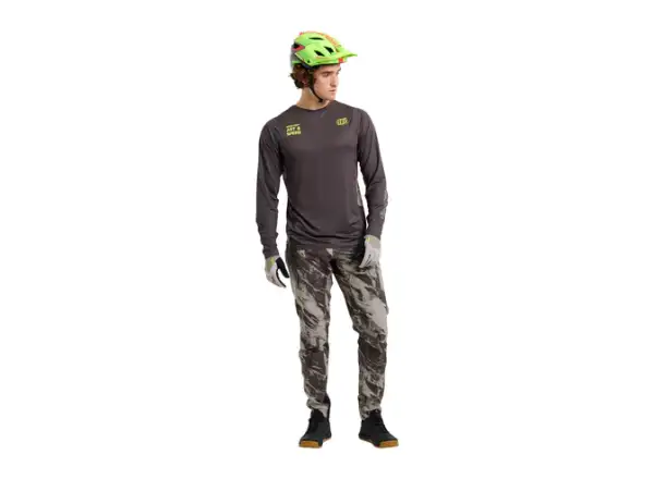 Troy Lee Designs Skyline Elemental męska koszulka z długim rękawem Dark Earth