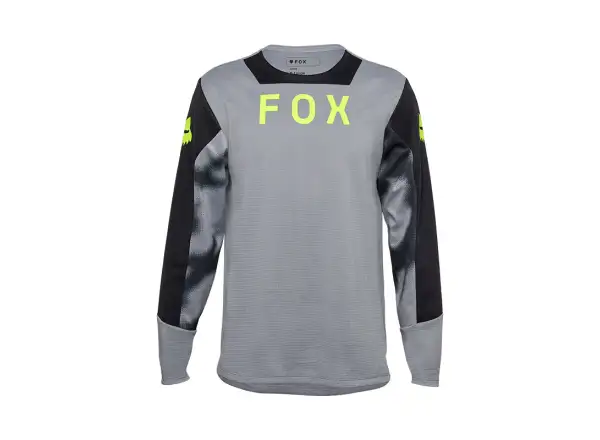 Fox Yth Defend Taunt dziecięca koszulka z długim rękawem Steel Grey