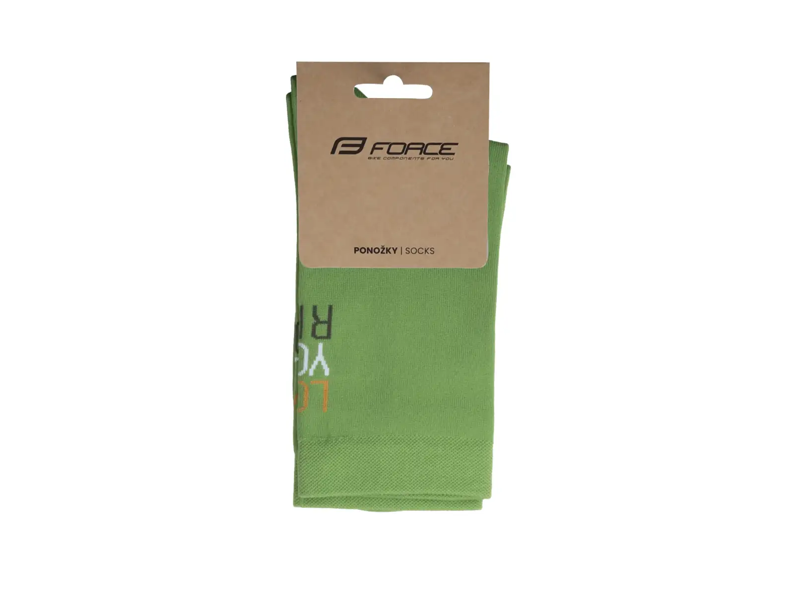 Force Love Your Ride skarpetki rowerowe zielone