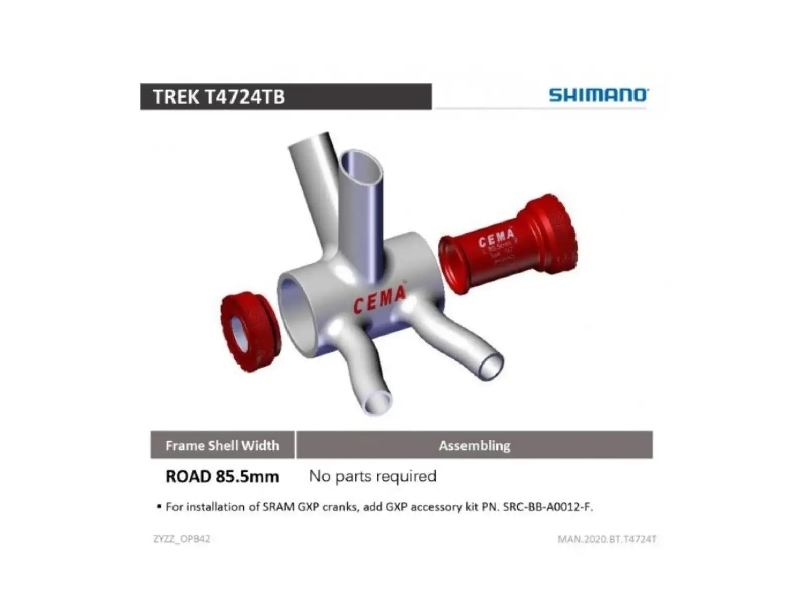 Cema suport T47 Trek, Colnago