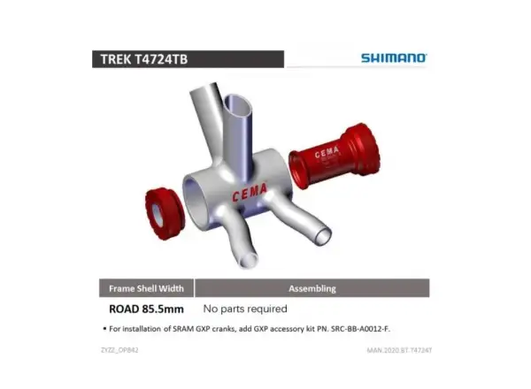 Cema suport T47 Trek, Colnago