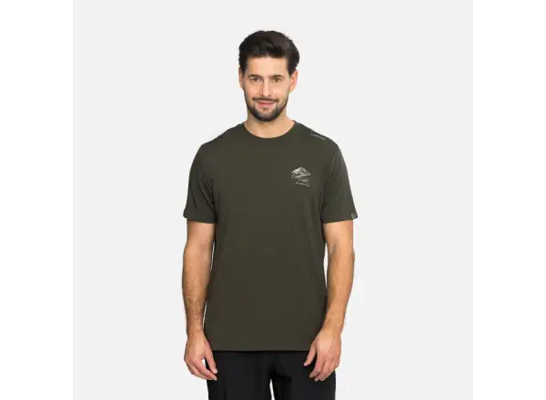 Viking Lenta Bamboo męska koszulka krótki rękaw Olive