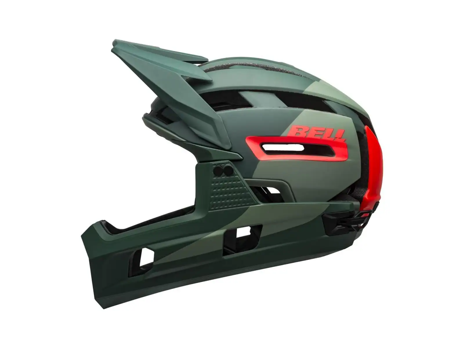 Bell Super Air R Spherical kask Mat/Glos Green/Infrared