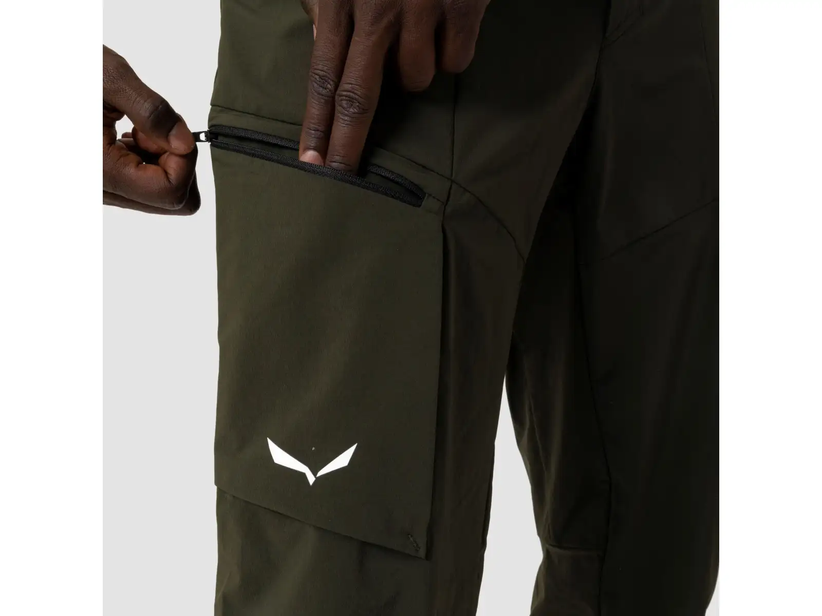 Salewa Puez Durastretch Cargo męskie spodnie Black Out
