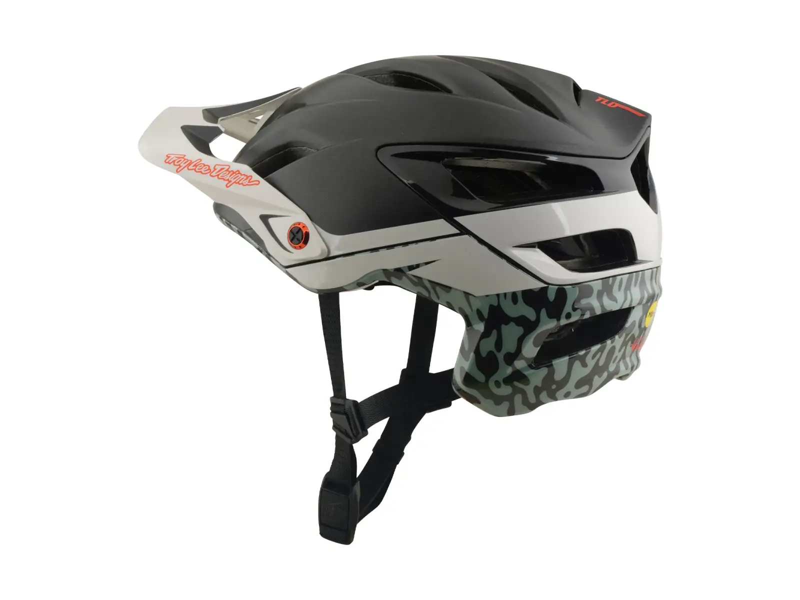 Troy Lee Designs A3 MIPS kask Halo Charcoal/Pumice