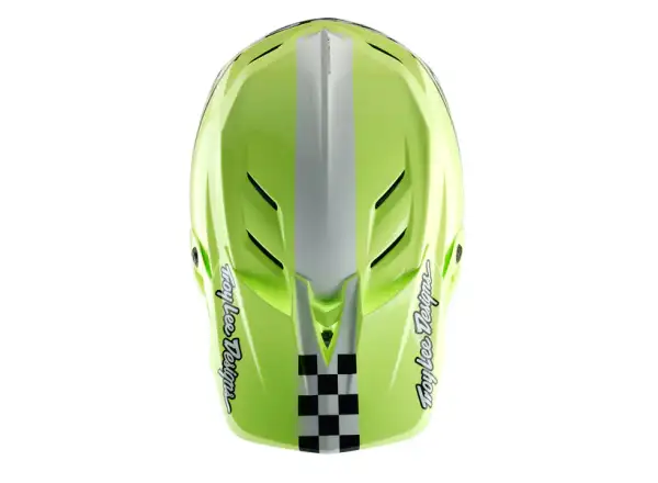 Troy Lee Designs D4 Polyacrylite 50 kask Navy/Glo Yellow