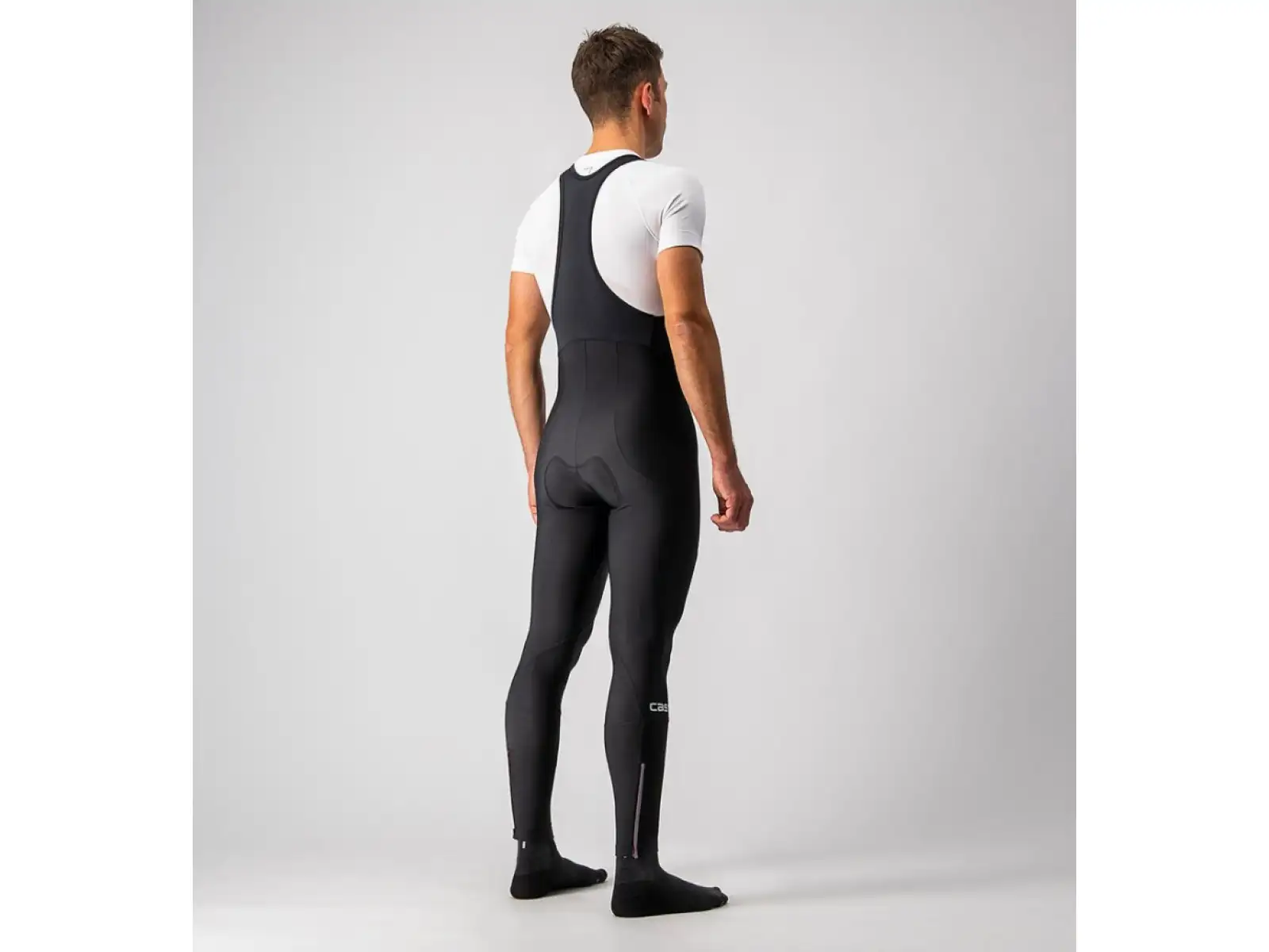Castelli Entrata męskie spodnie z szelkami black