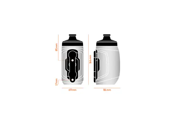 Fidlock Twist zestaw butelka czarna 450 ml + podstawa na ramę