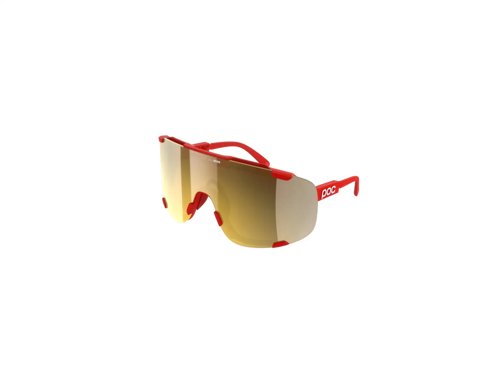POC Devour + okulary przeciwsłoneczne Prismane Red/Clarity Road/Partly Sunny Gold