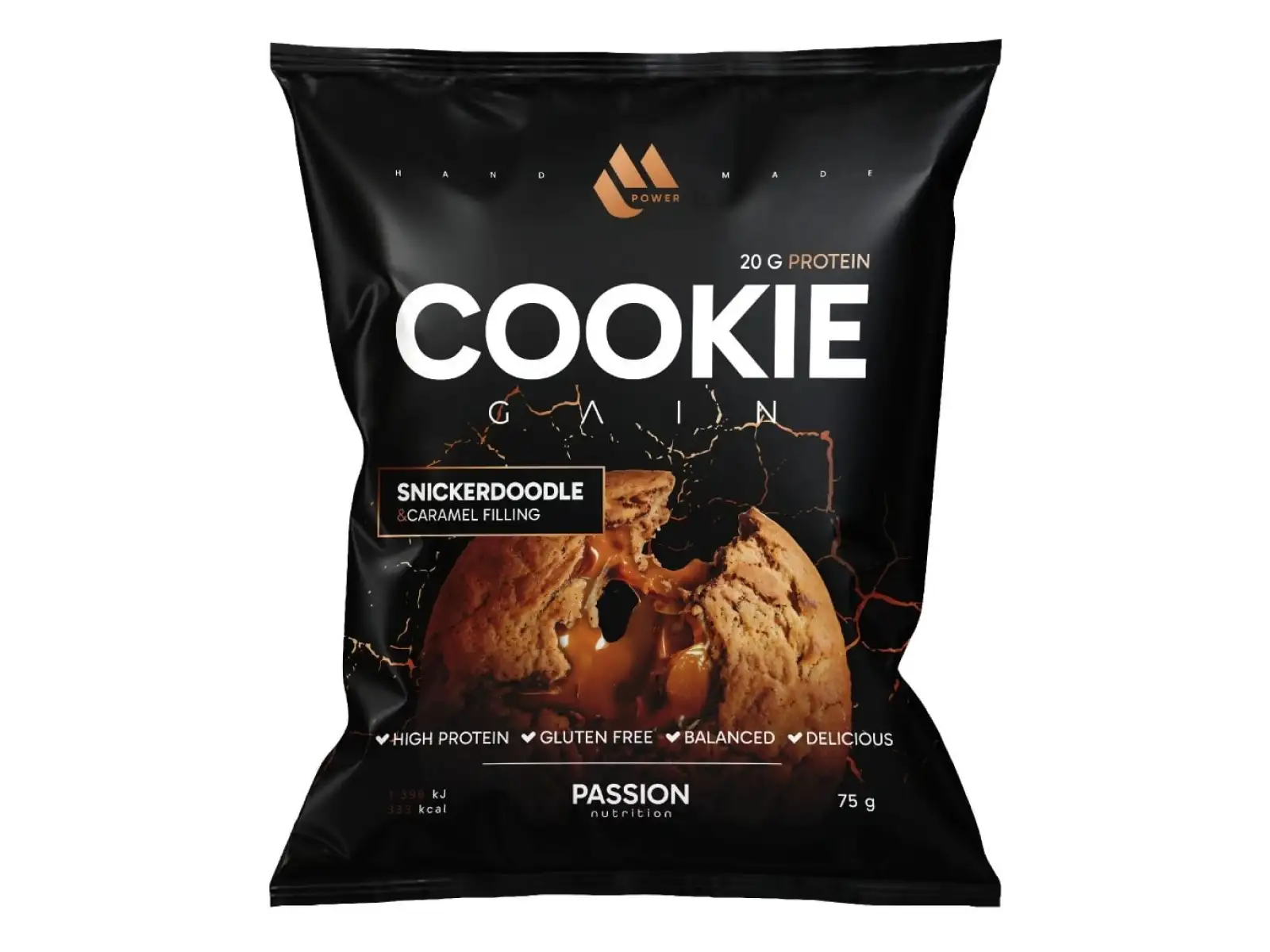 Passion MPower Cookie Gain 75g Snickerdoodle nadzienie karmelowe