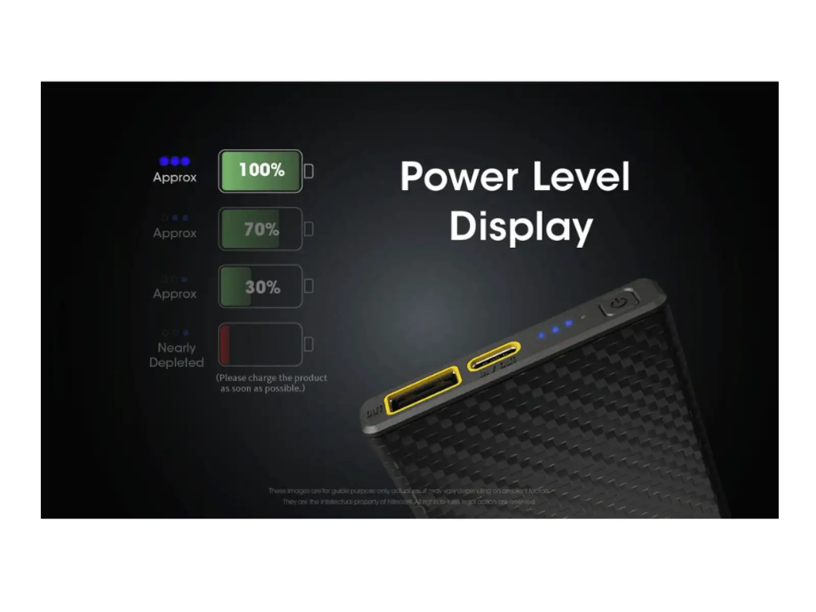 Nitecore wydajny Powerbank CARBO 10000, USB-C, 10000 mAh