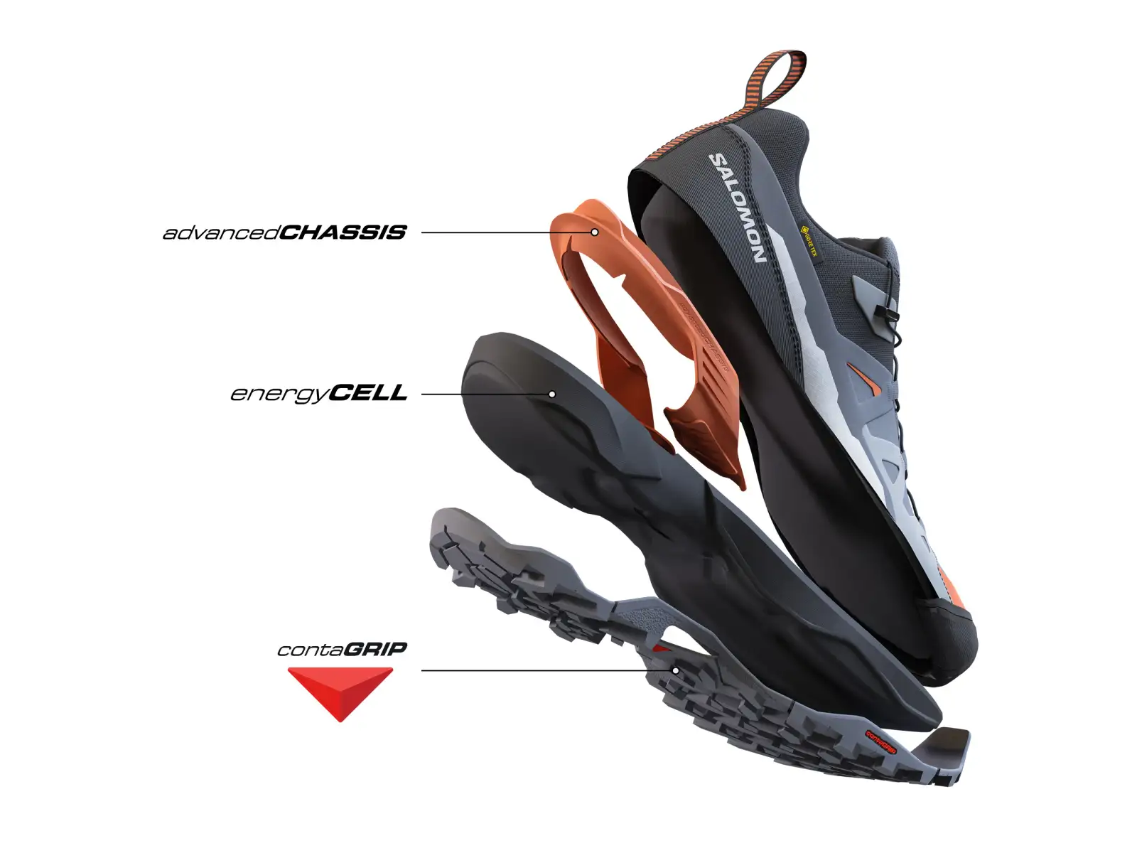 Salomon X Ultra 360 GTX męskie buty turystyczne Carbon/India Ink/Deep Dive