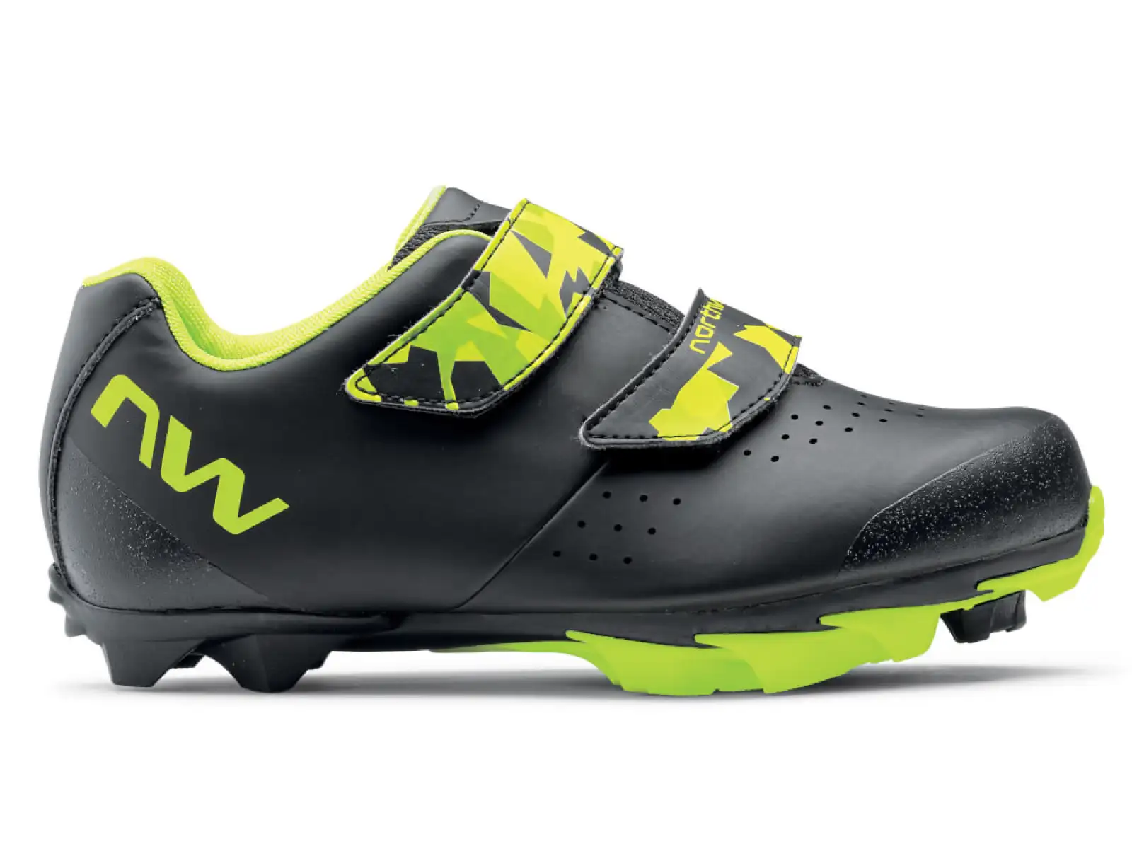 Northwave Origin Junior dziecięce buty rowerowe Black/Yellow Fluo