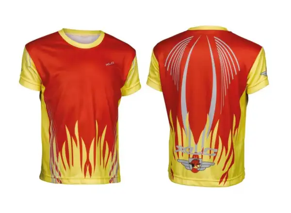 XLC Comp dziecięca koszulka rowerowa krótki rękaw Fireworker