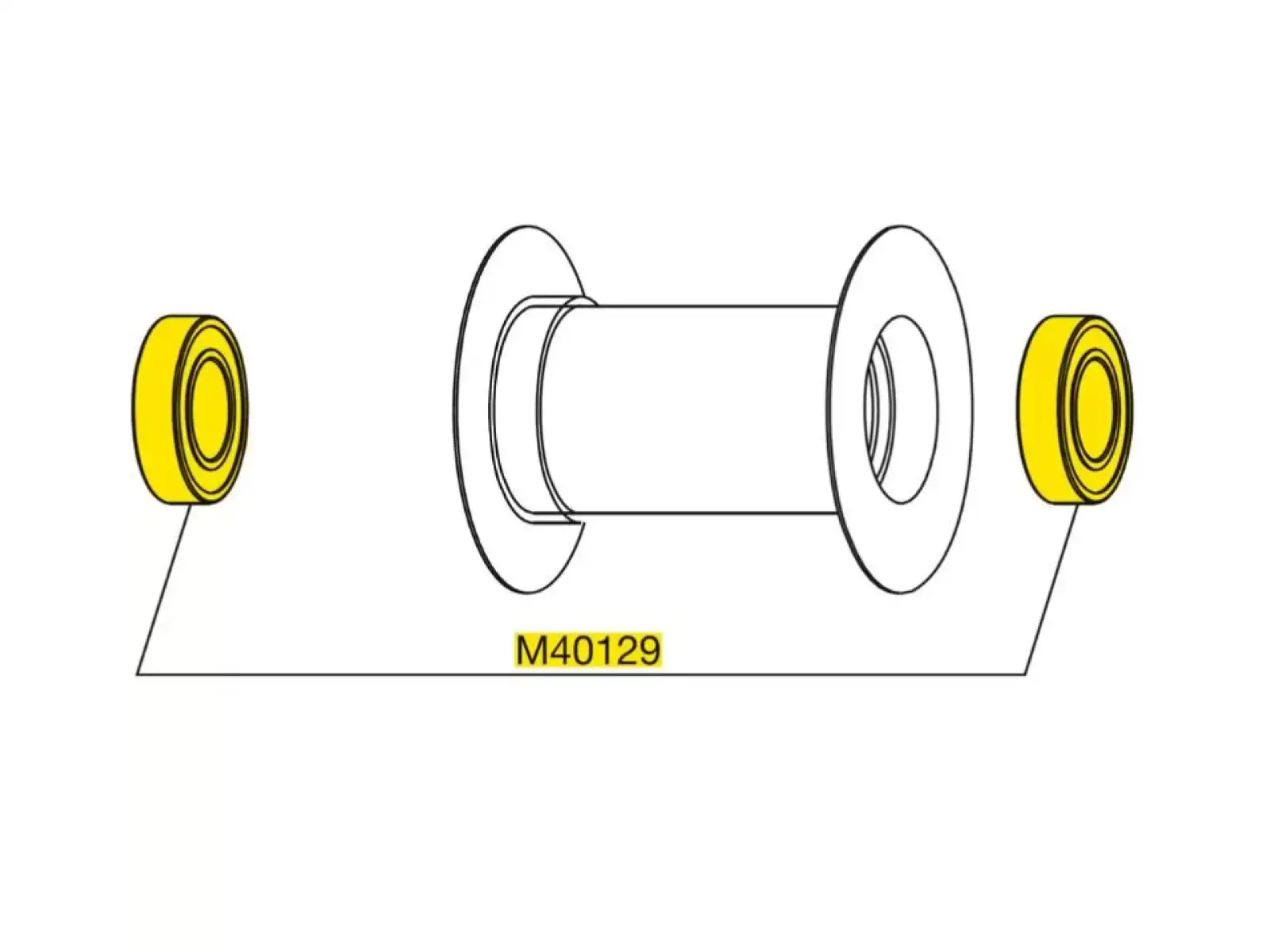 Mavic Bearing Kit do przedniej piasty (M40129)