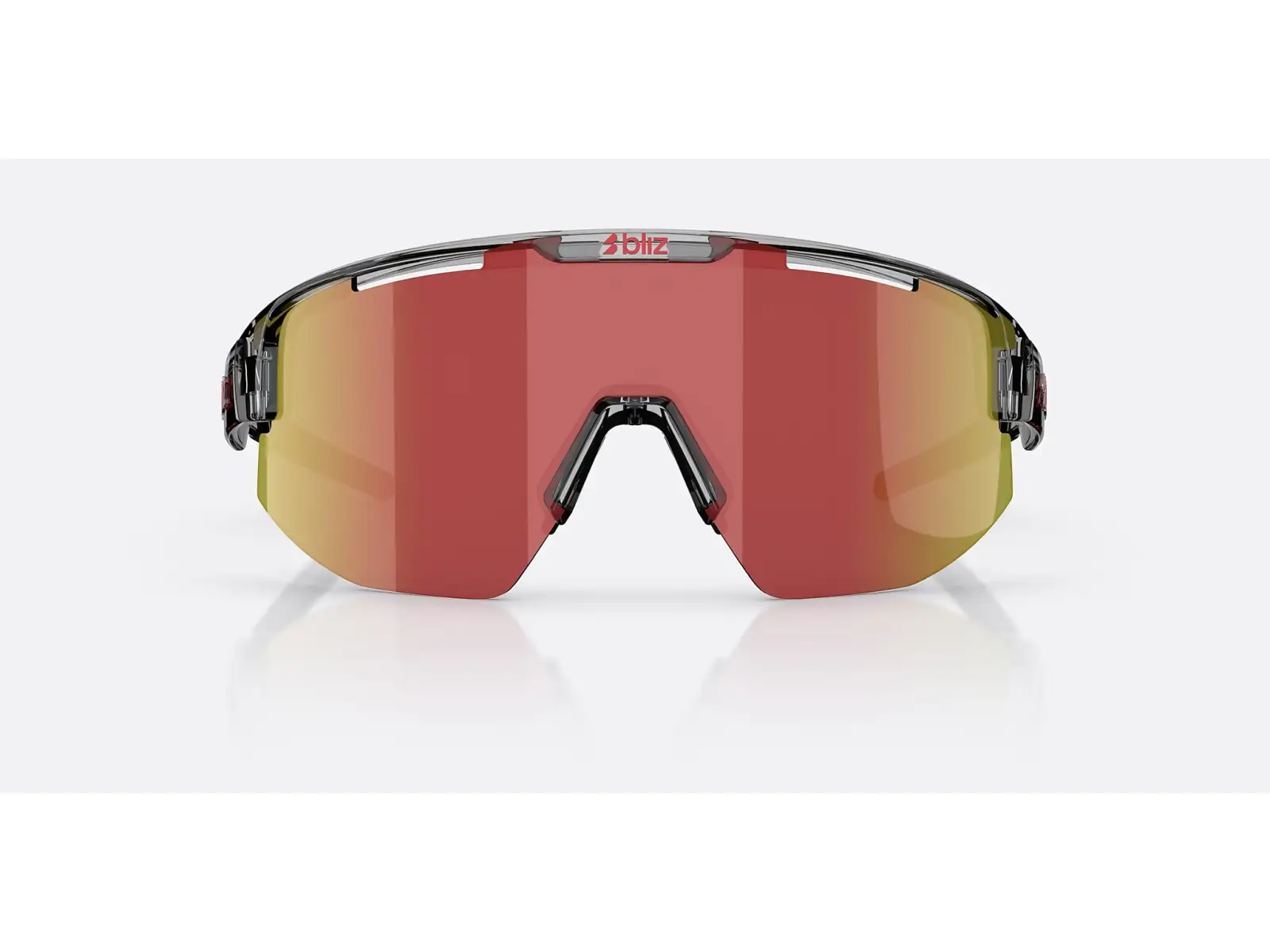 Bliz Matrix okulary przeciwsłoneczne Transparent Dark Grey/Brow Red Multi