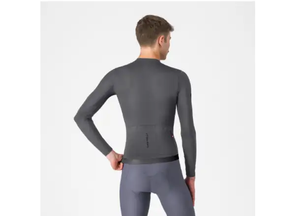 Castelli Espresso 2 męska koszulka rowerowa z długim rękawem Smoky Gray