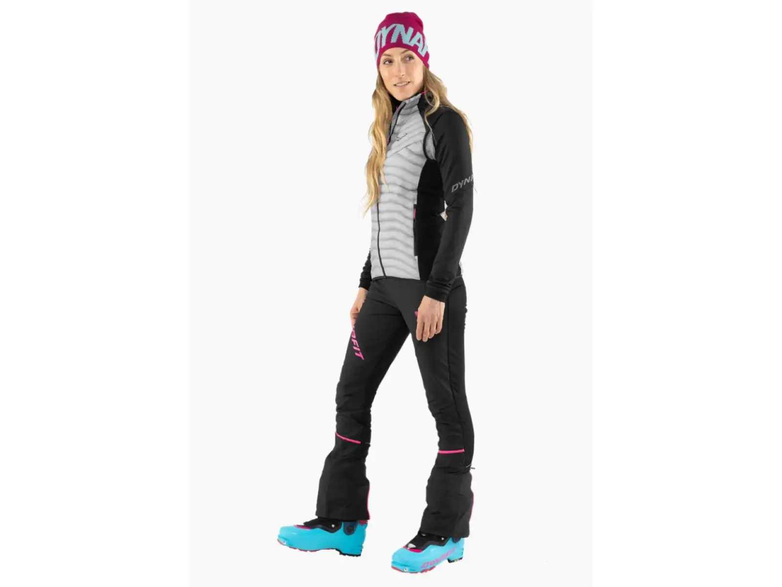 Dynafit Speed Dynastretch damskie spodnie Black Out/Pink Glo