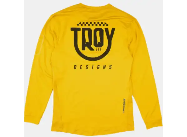 Troy Lee Designs Skyline Ruckus Ride dziecięca koszulka z długim rękawem Eyez Safron