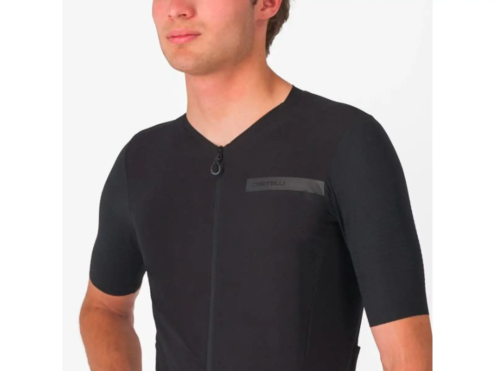 Castelli Premio Evo męska koszulka z krótkim rękawem Light Black