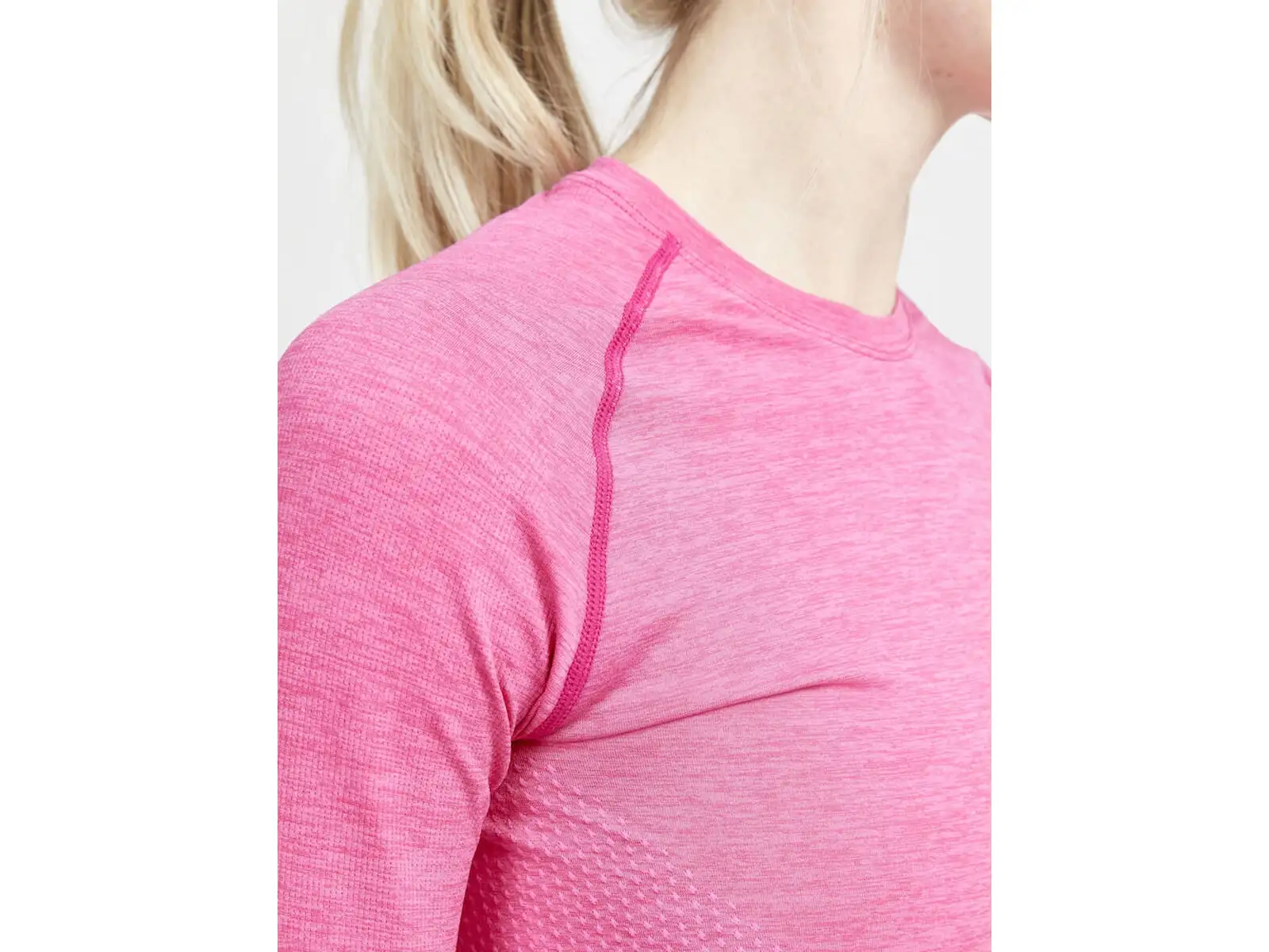 Craft Core Dry Active Comfort damska koszulka długi rękaw różowa