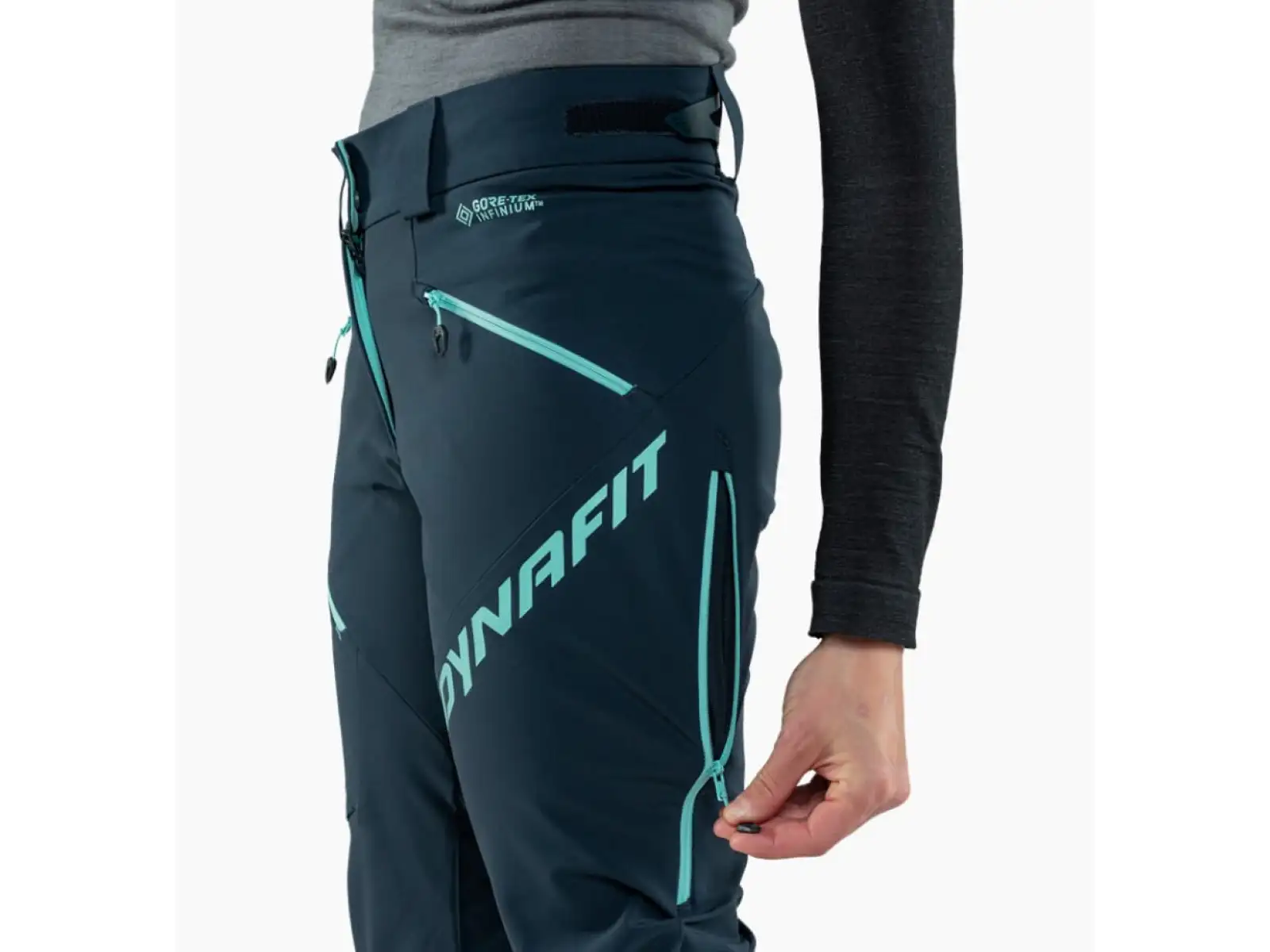 Dynafit Radical Infinium Hybrid damskie spodnie Blueberry/Marine Blue