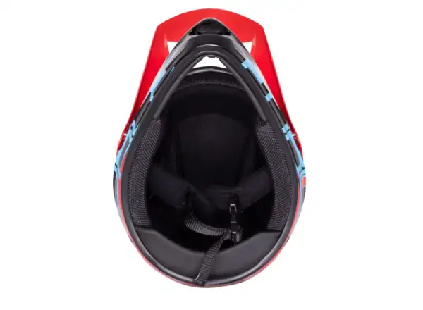 Force Tiger dowhnill kask czerwony/czarny/niebieski