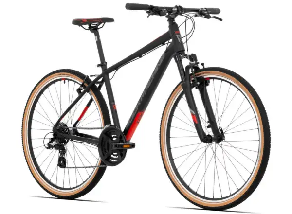 Rock Machine CrossRide 100 mat black/dark grey/brick red rower trekkingowy