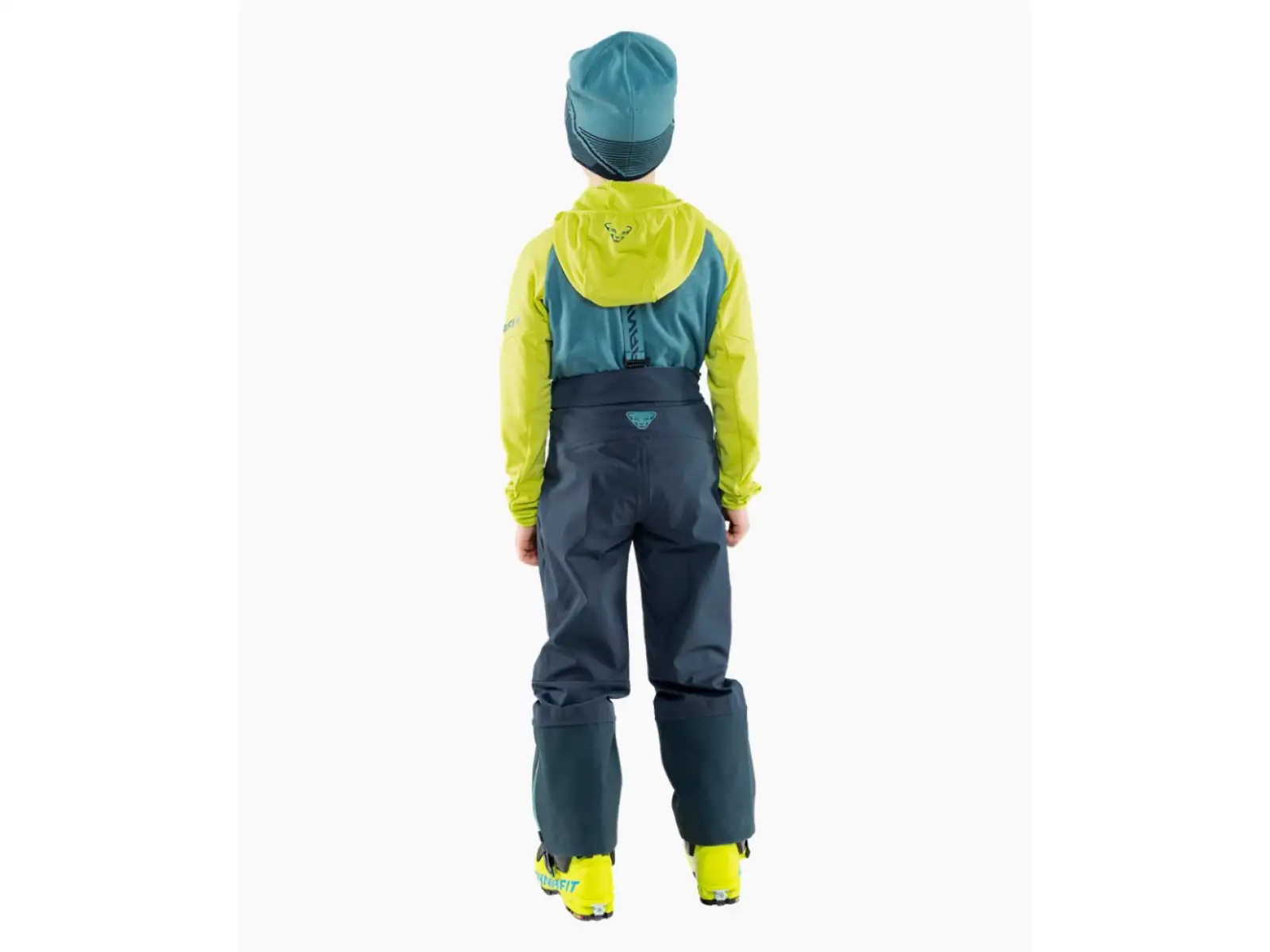 Dynafit Youngstar 3L dziecięce spodnie z szelkami Blueberry/Storm Blue