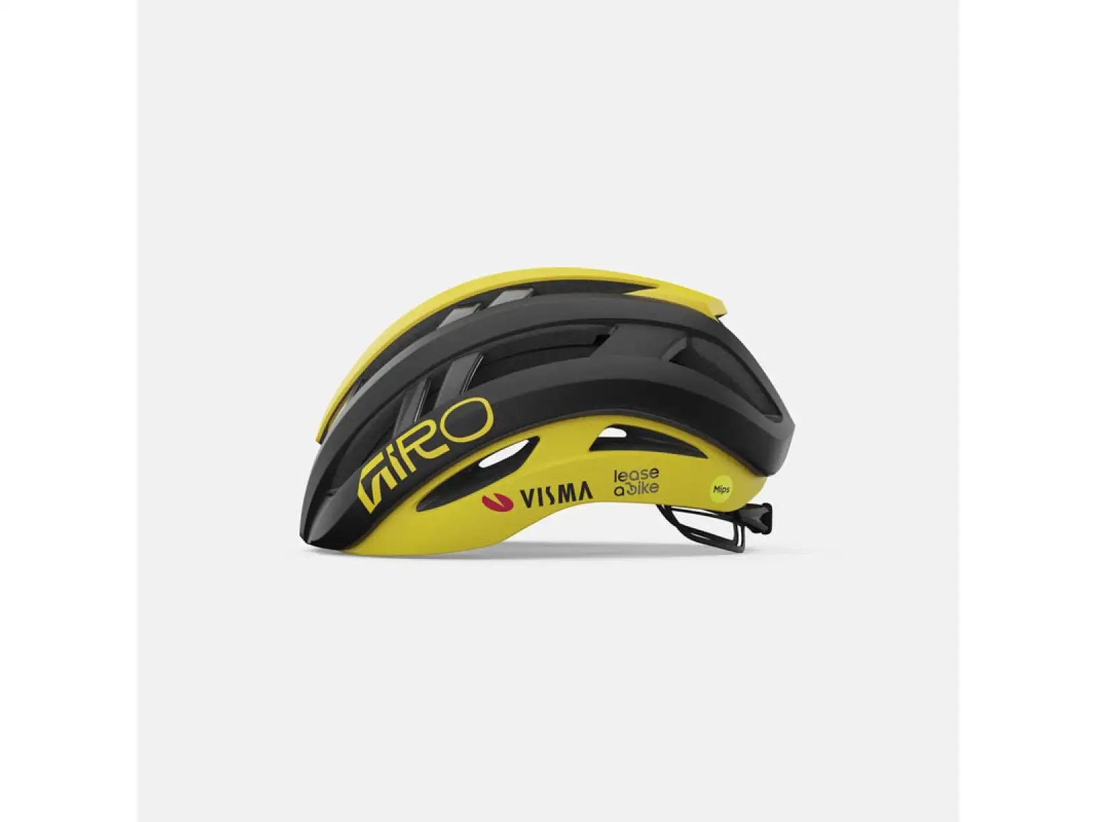 GIRO Aries Spherical kask Mat Black/Yellow Visma