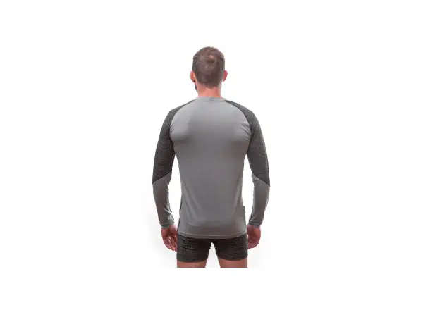 Sensor Merino Impress męska koszulka z długim rękawem szara/Maori