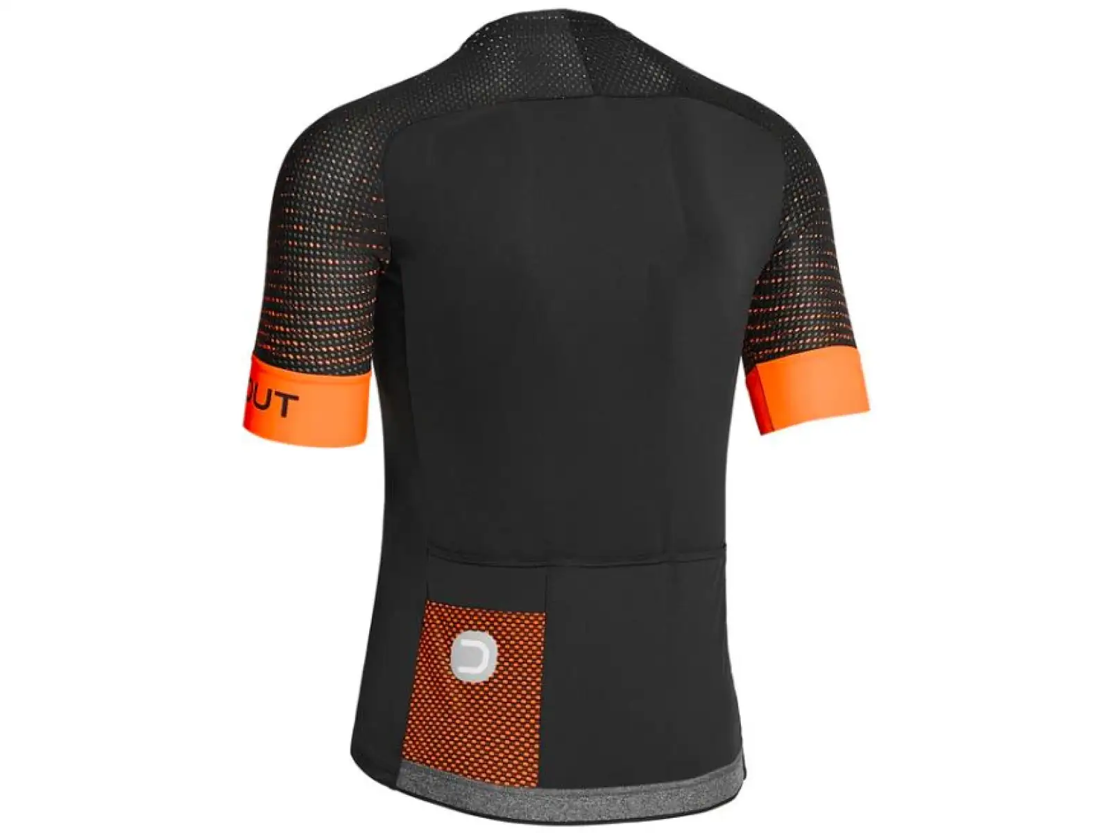 Dotout Hybrid męska koszulka z krótkim rękawem Black/Fluo Orange